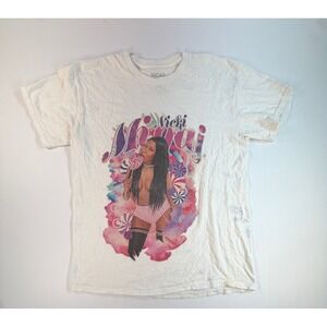 Nicki Minaj Graphic T-Shirt Mens Medium White Candy Lollipop Concert Tour Tee